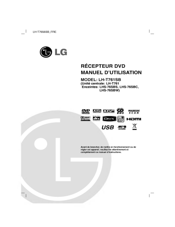 LG LH-T761SB Manuel du propriétaire | Fixfr
