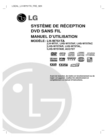 LG LH-W751TA Manuel du propriétaire | Fixfr