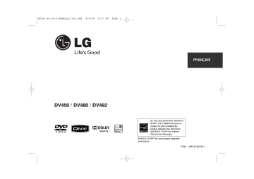 LG DV480 Manuel du propriétaire | Fixfr
