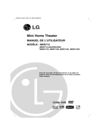MDS712-A0U | LG MDS712 Manuel du propriétaire | Fixfr