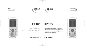 LG KP105 (AMORBK) Manuel du propriétaire | Fixfr