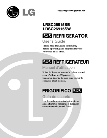 LG LRSC26915SB Manuel du propriétaire | Fixfr