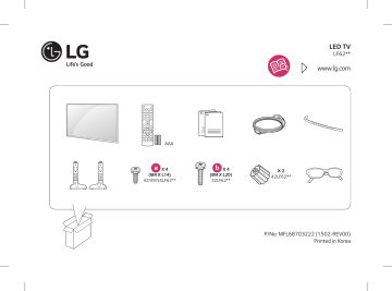 49LF6200 | LG 42LF620T Manuel du propriétaire | Fixfr