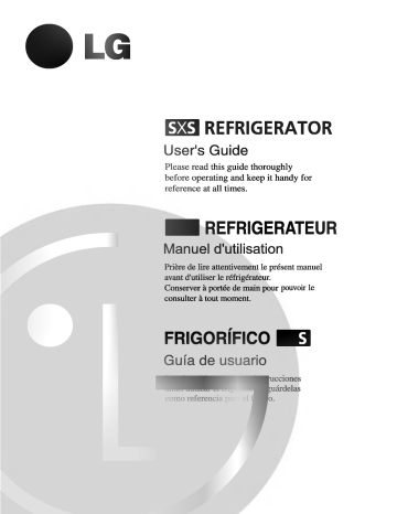 LG GR-L248DBQ Manuel du propriétaire | Fixfr