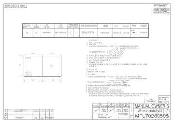 LG F8K5XNK4 Manuel du propriétaire | Fixfr