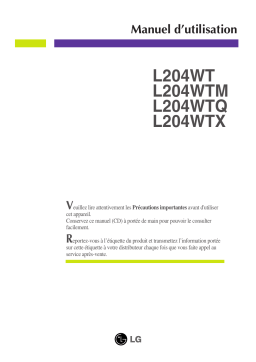 LG L204WT-BF Manuel du propriétaire