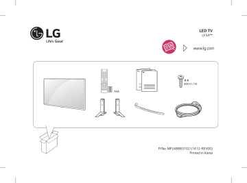 LG 49LF5400-TB Manuel du propriétaire | Fixfr
