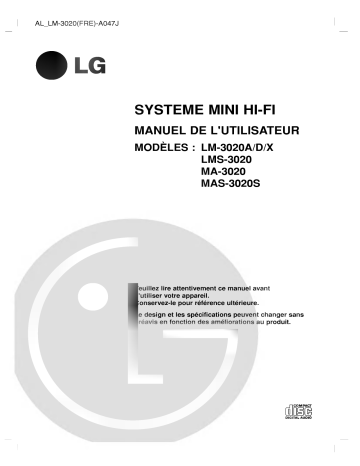 LG LM-3020A Manuel du propriétaire | Fixfr