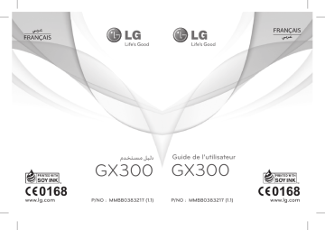 LG GX300 Manuel du propriétaire | Fixfr