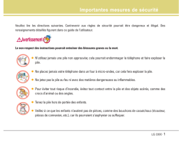 LG LGCX3300 Manuel du propriétaire