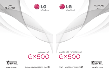 LG GX500 Manuel du propriétaire | Fixfr