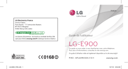 LG E900 Manuel du propriétaire