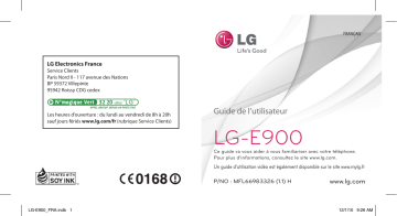 LGE900 | LG Swift 7 E900 | LG E900 Manuel du propriétaire | Fixfr