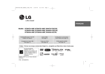 LG HT904TA-AMP Manuel du propriétaire | Fixfr