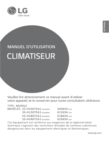 K246SH | LG K096SH Manuel du propriétaire | Fixfr