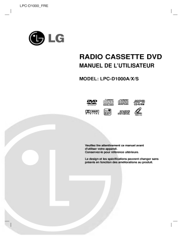 LG LPC-D1000A Manuel du propriétaire | Fixfr