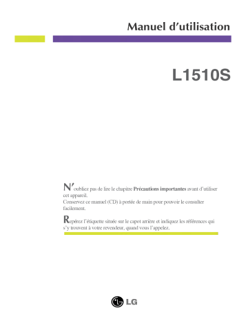 LG L1710B Manuel du propriétaire | Fixfr