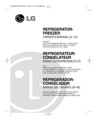 SNS642QVQ | LG GR-S702AVQ Manuel du propriétaire | Fixfr