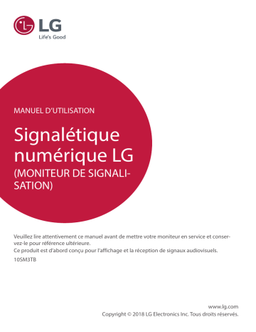 LG 10SM3TB-B Manuel du propriétaire | Fixfr