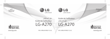 LG LGA270 Manuel du propriétaire | Fixfr