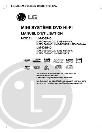 LG LM-D6540A Manuel du propriétaire | Fixfr
