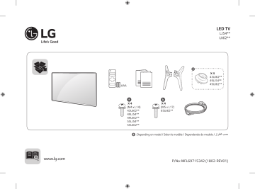 49LJ540V | LG 55LJ540V-TA Manuel du propriétaire | Fixfr