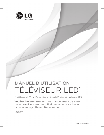 LG 24LB4500 Manuel du propriétaire | Fixfr