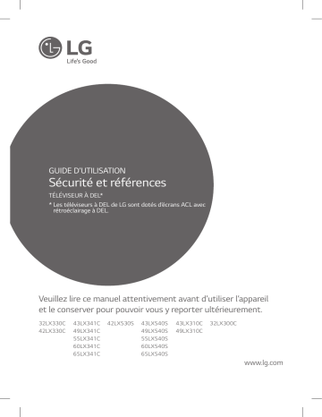 LG 43LX341C Manuel du propriétaire | Fixfr