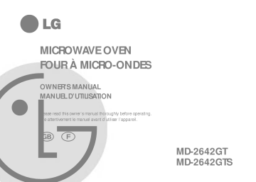 LG MD-2642GT Manuel du propriétaire | Fixfr