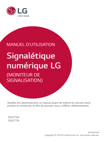 55LV75A-7B | LG 55LV77A-7B Manuel du propriétaire | Fixfr