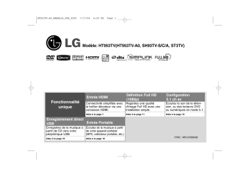 LG HT953TV Manuel du propriétaire | Fixfr