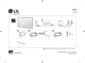 43LJ510V-TD | LG 49LJ512V Manuel du propriétaire | Fixfr