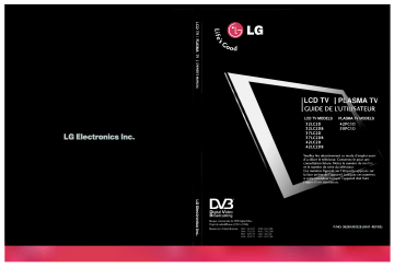 50PC1D | LG 42PC1D Manuel du propriétaire | Fixfr