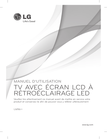 55LM9600 | 84LM9600 | 60LM9600 | LG 47LM9600-TA Manuel du propriétaire | Fixfr