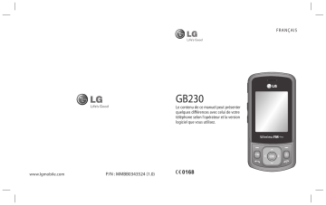 LG GB230 Manuel du propriétaire | Fixfr