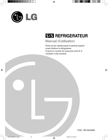 LG GR-G277STW Manuel du propriétaire | Fixfr