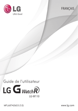 LG LGW110 g watch r Manuel du propriétaire