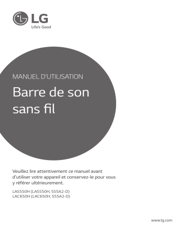 LG LAS550H Manuel du propriétaire | Fixfr