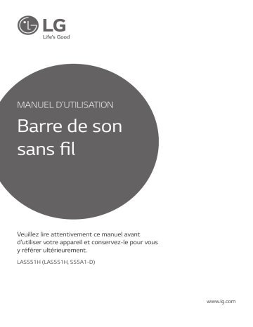 LG LAS551H Manuel du propriétaire | Fixfr