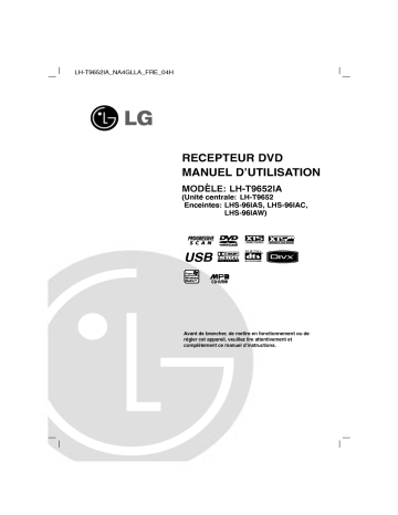 LG LH-T9652IA Manuel du propriétaire | Fixfr
