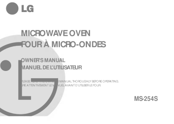 LG MS-254S Manuel du propriétaire | Fixfr