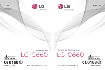 LG LGC660 Manuel du propriétaire | Fixfr