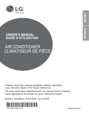 LW1016ER | LG LW1216ER Manuel du propriétaire | Fixfr