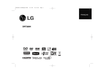 LG DRT389H Manuel du propriétaire | Fixfr