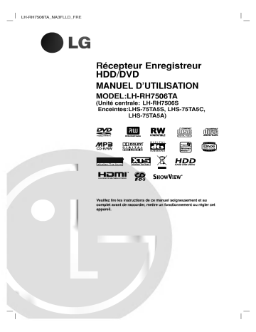 LG LH-RH7500SA Manuel du propriétaire | Fixfr