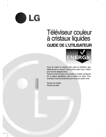 LG RZ-15LA70 Manuel du propriétaire | Fixfr