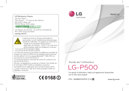LG LG P500 Manuel du propriétaire