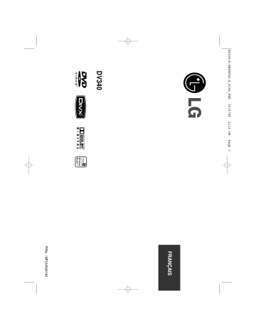 LG DV340 Manuel du propriétaire | Fixfr