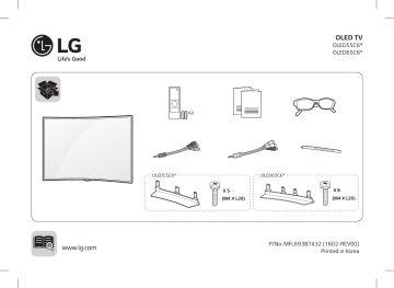 OLED65C6V | LG OLED55C6V-T Manuel du propriétaire | Fixfr