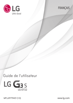 LG G-серии G3S LTE  - LGD722 Manuel du propriétaire